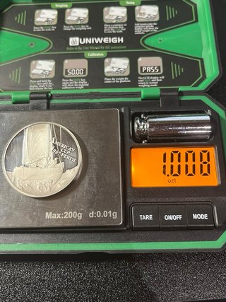 Moneda Plata America's Cup 1987 Perth