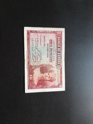 BILLETE DE 10 PESETAS DE 1935