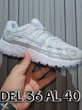 Zapatillas Nike P-6000 Plata/Blanco Talla 36-40