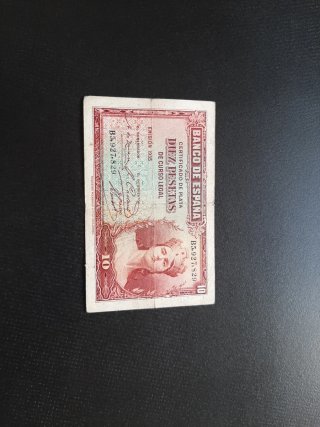 BILLETE DE 10 PESETAS DE 1935