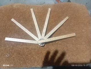 Metro de madera de carpintero