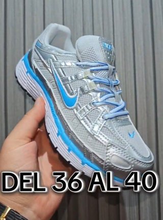 Zapatillas Nike Talla 36 Plata y Azul