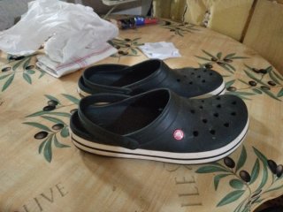 Sandalias Crocs Negras Talla 45