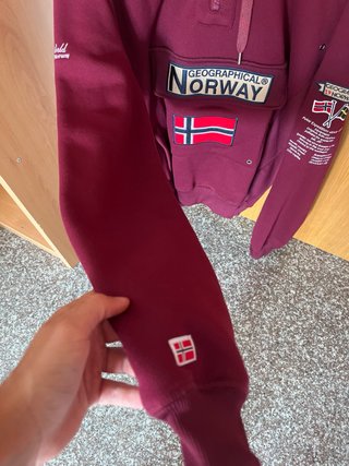 Sudadera Geographical Norway Roja