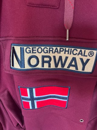 Sudadera Geographical Norway Roja