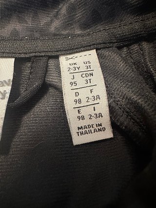 Chaqueta Adidas Negra Talla 2-3años