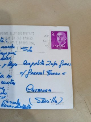 Postal Antigua Málaga - Plaza de la Marina
