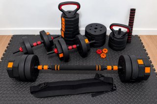 2 Set de Pesas Ajustables Gimnasio 70 kgs