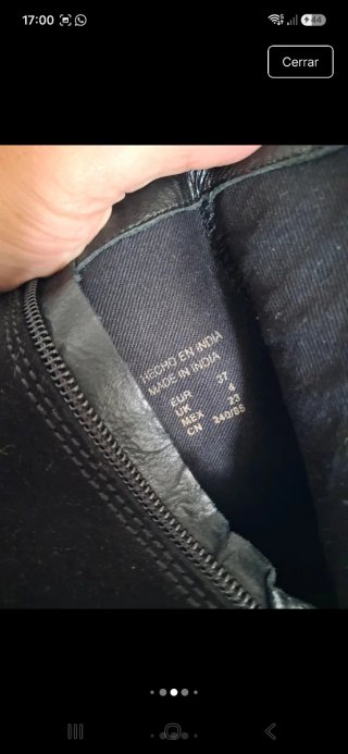 Botines negros tacón detalles dorados n° 37