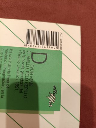 Devuélveme el anillo, pelo cepillo