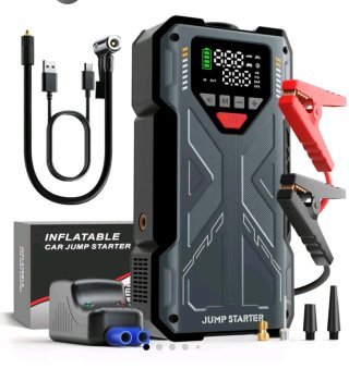 Arrancador de Coche e Inflador de Ruedas