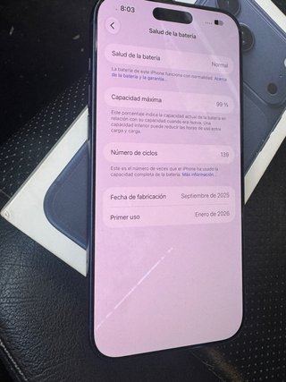 iPhone 17 Pro Max 256GB Azul CAMBIOS