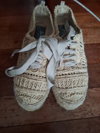 Zapatillas de esparto beige
