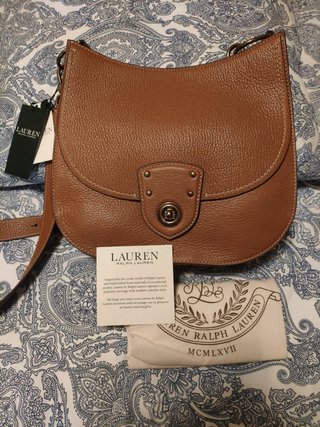 Bolso de Piel Ralph Lauren Marrón