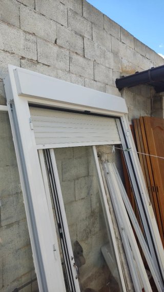 Puerta Balconera Aluminio Blanca