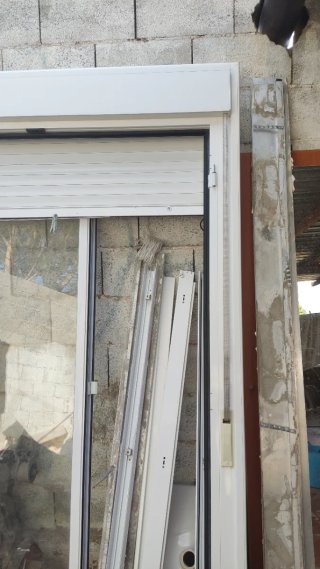 Puerta Balconera Aluminio Blanca