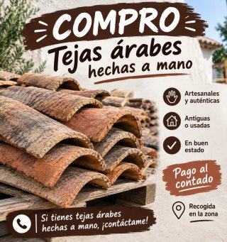Compro Tejas Árabes Hechas a Mano