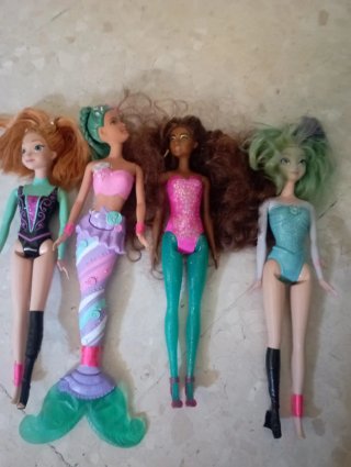 Lote 4 Muñecas Estilo Barbie