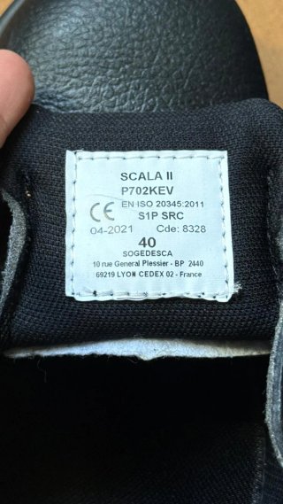 Zapatos de Seguridad SCALA Talla: 40 (Nuevos a Est