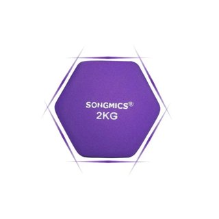 Mancuernas 4kg (2x2kg) Hexagonales Vinilo SONGMICS