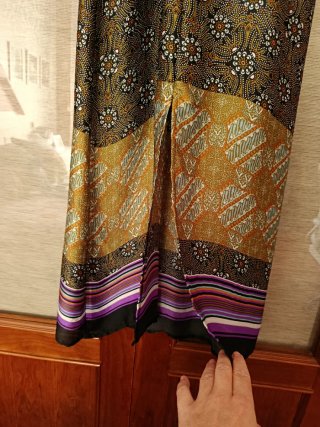 Vestido Largo Estampado Sfera Talla L