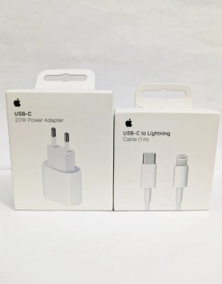 Cargador iPhone 20W y Cable USB-C a Lightning