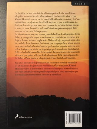 Y LAS MONTAÑAS HABLARON. Khaled Hosseini.