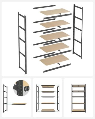 Scaffale rinforzato SONGMICS, 5 livelli