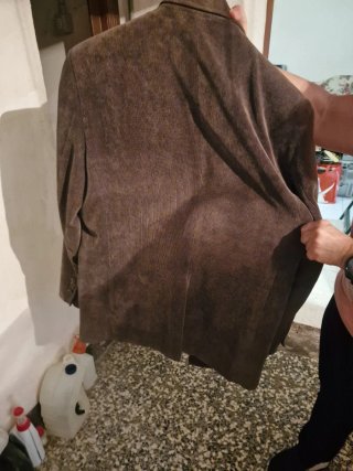 Giacca uomo HGL velluto marrone taglia 56