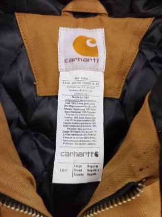 Chaqueta Carhartt Bomber Mostaza Talla L