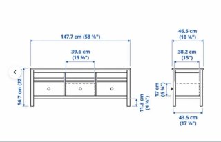 Mueble TV IKEA LIATORP Blanco