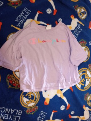 Camiseta Champion Morada Multicolor