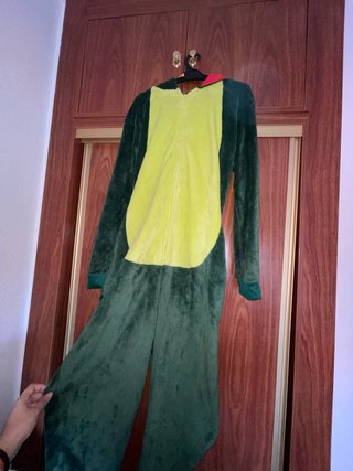 Pijama Dinosaurio Verde y Amarillo Talla Única