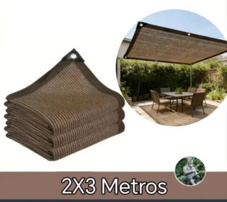 Toldo Vela Malla Sombra Rectangular 2X3 Metros