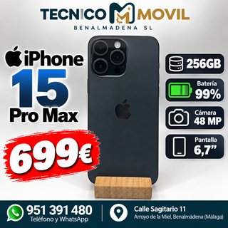 iPhone 15 Pro Max 256GB 699€