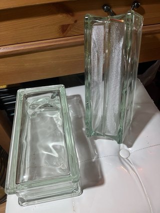 Ladrillos de vidrio Cristal Pavés 24x12x8cm