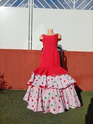 486 Trage de Flamenca con lunares S