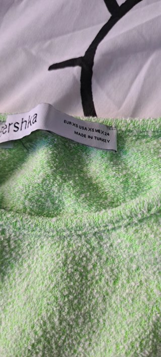 Vestido Verde Bershka Talla XS