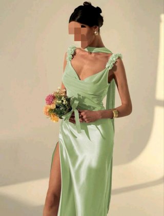 Vestido verde invitada fiesta