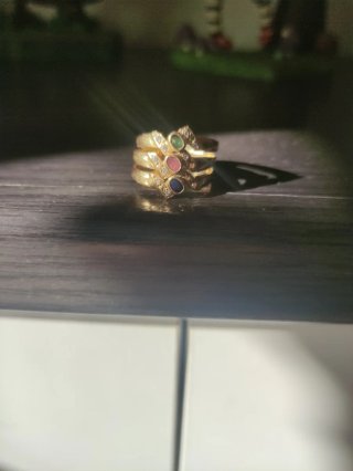 Anillo Oro 18k Multicolor