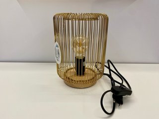 Lámpara de mesa dorada moderna