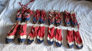 Lote 8 Pares de Alpargatas Vintage Años 50