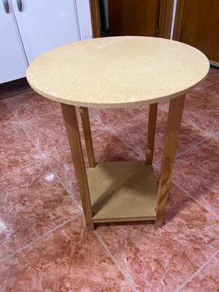 Mesa Camilla Redonda 45 cm. Regalo faldilla