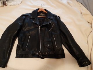 Cazadora de cuero chico talla XL