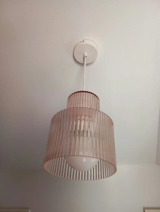 Lámpara de techo morado amatista (muy sueve )
