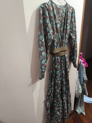 Vestido Largo Estampado Floral