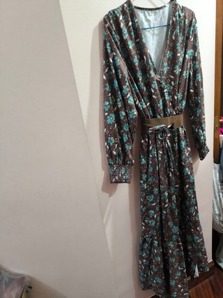 Vestido Largo Estampado Floral