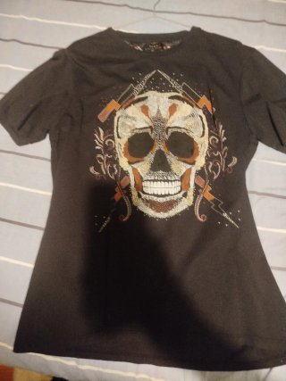 Camiseta Calavera Multicolor