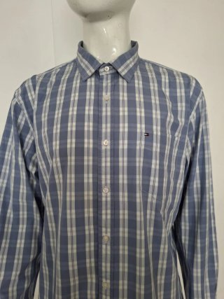 Camisa Tommy Hilfiger cuadros azul hombre