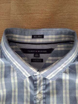 Camisa Tommy Hilfiger cuadros azul hombre